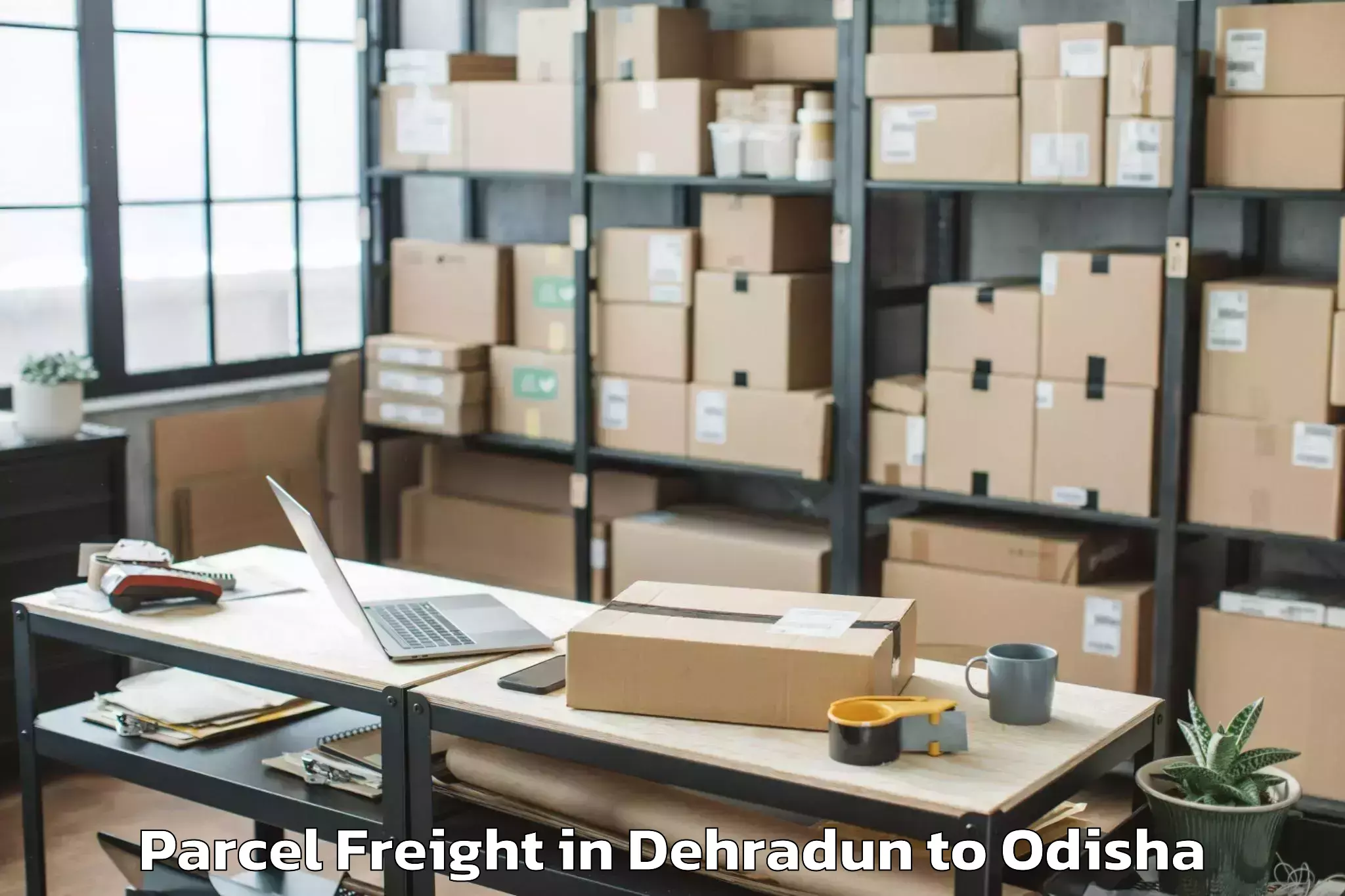 Book Dehradun to Ghuntagadia Parcel Freight Online